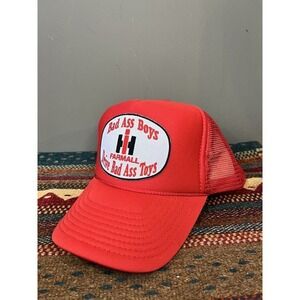 Vintage Farmall Bad Ass Boys Drive Bad Ass Toys Trucker Had Y2K SnapBack